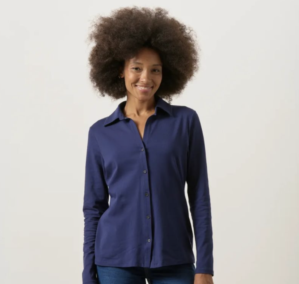 Chemise Jersey Bleu Marine