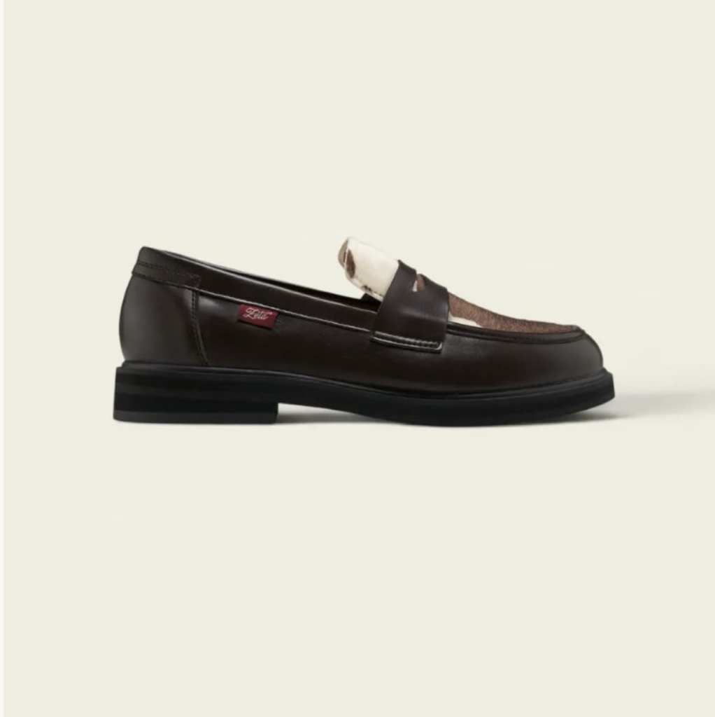 Mocassins Cuir Bicolore Poulain