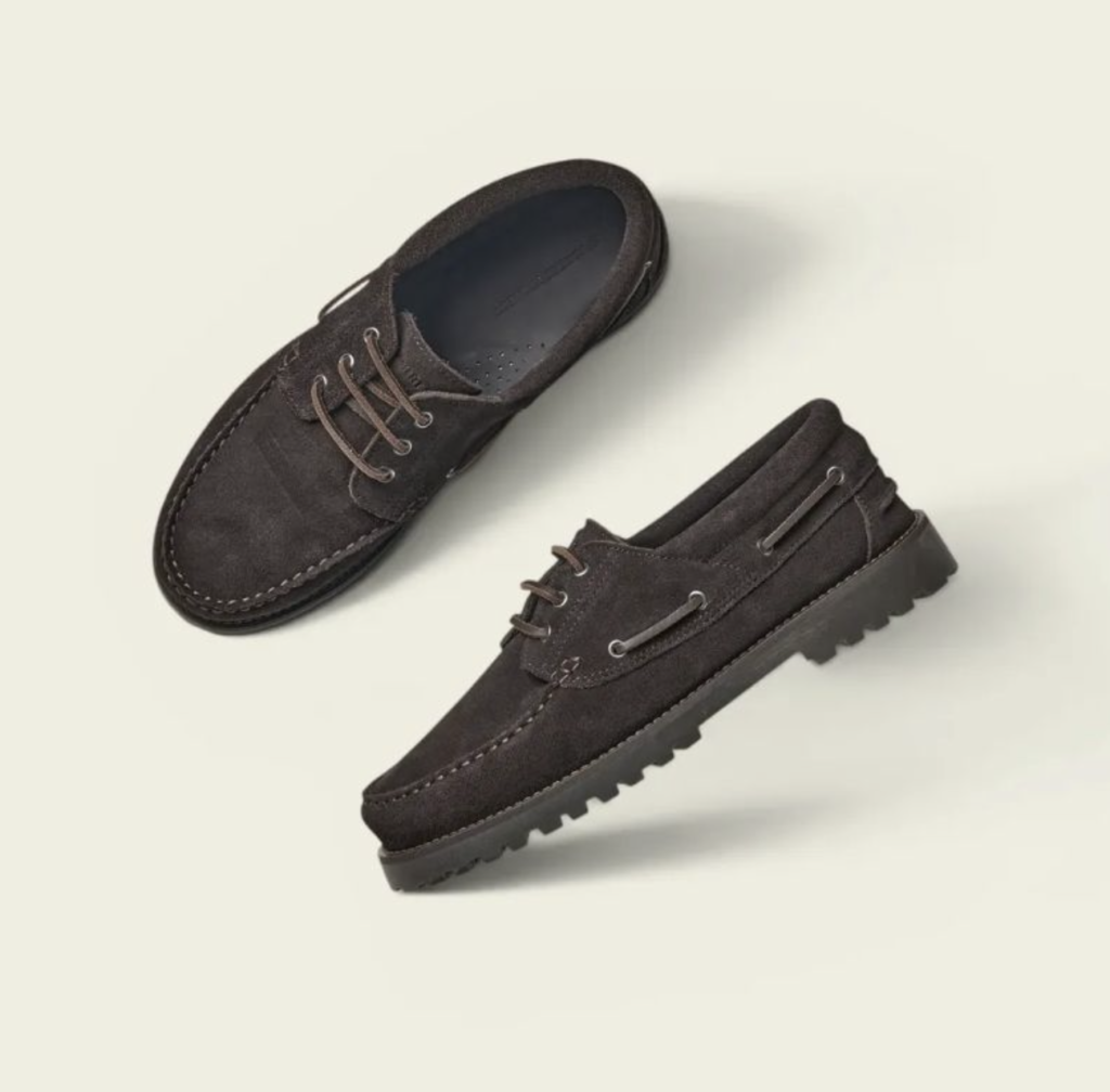Chaussures Bateau Suède Noir