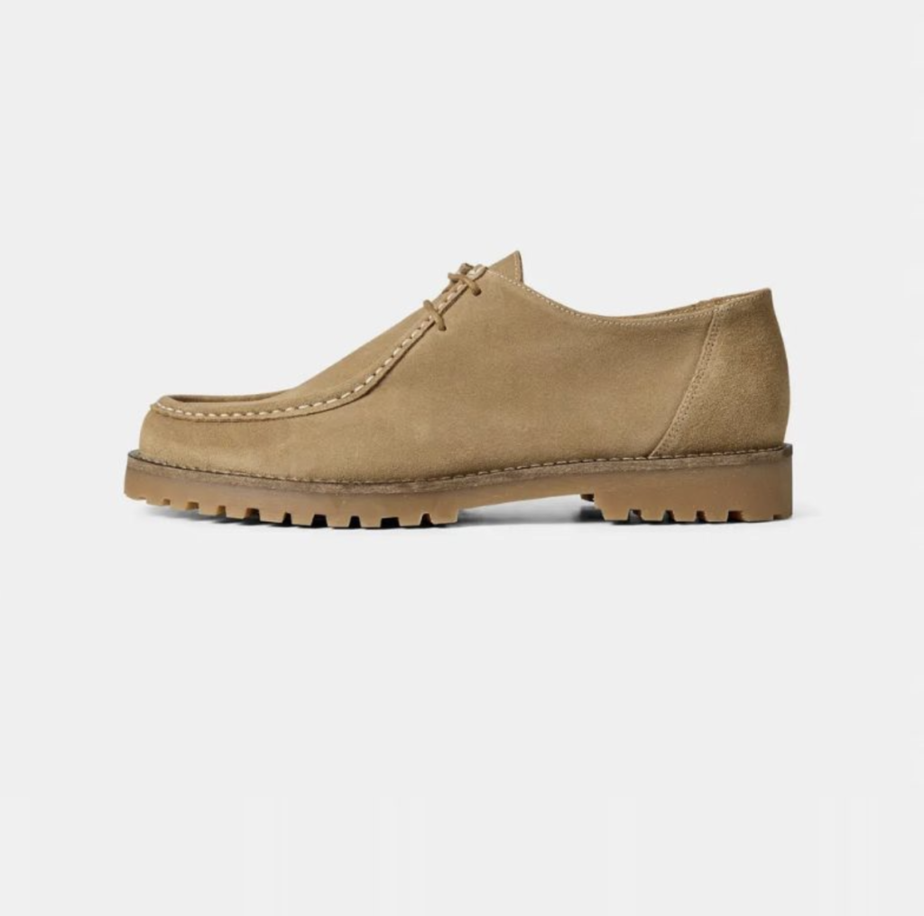 Chaussures Wallabee Semelle Crantée Sable
