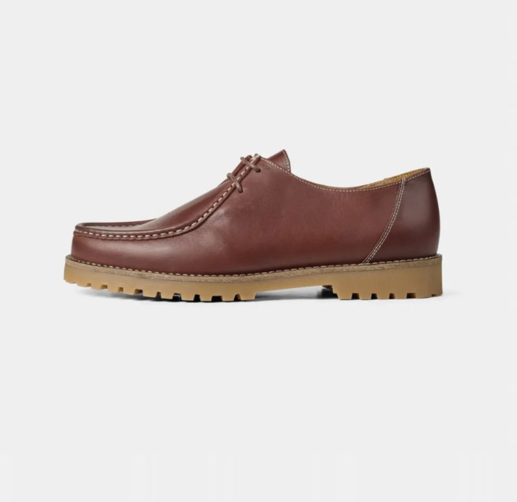 Chaussures Wallabee Cuir Bordeaux