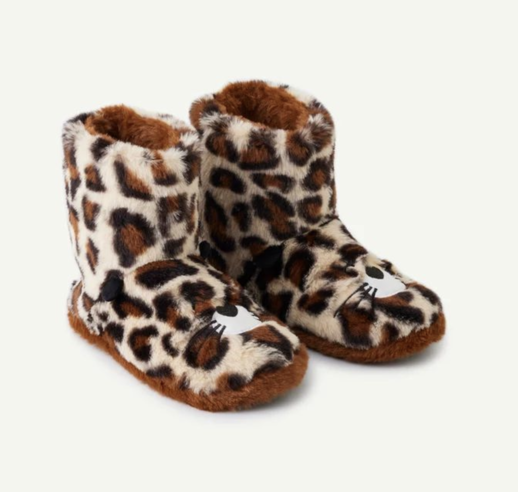 Chaussons Bottines Léopard